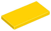 Lego (U) ~ Tile 2 x 4 ~ [Yellow]