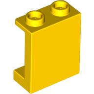 Lego (N) ~ Panel 1 x 2 x 2 with Side Supports - Hollow Studs ~ [Yellow]
