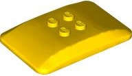 Lego (N) ~ Wedge 6 x 4 x 2/3 Quad Curved ~ [Yellow]