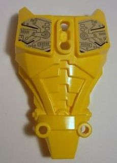 Lego (U) ~ Hero Factory Full Torso Armor with Silver and Black Circuitry Pattern (Evo) ~ [Yellow]