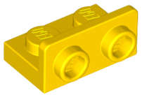 Lego (N) ~ Bracket 1 x 2 - 1 x 2 Inverted ~ [Yellow]
