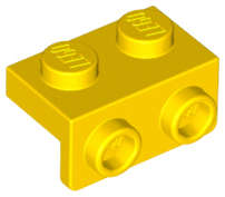 Lego (N) ~ Bracket 1 x 2 - 1 x 2 ~ [Yellow]