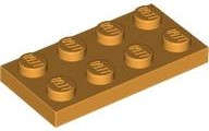Lego (U) ~ Plate 2 x 4 ~ [Medium Orange]