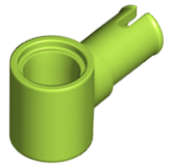 Lego (N) ~ Technic Pin with Friction Ridges and Pin Hole ~ [Lime]