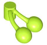 Lego (N) ~ Cherries / Cherry Pair ~ [Lime]