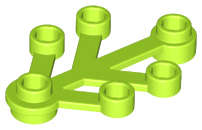 Lego (N) ~ Plant Leaves 4 x 3 ~ [Lime]