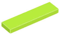 Lego (N) ~ Tile 1 x 4 ~ [Lime]