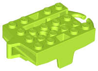 Lego (N) ~ Vehicle Base 4 x 5 Roller Coaster Car ~ [Lime]