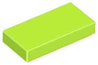 Lego (N) ~ Tile 1 x 2 ~ [Lime]