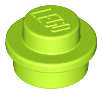 Lego (U) ~ Plate Round 1 x 1 ~ [Lime]