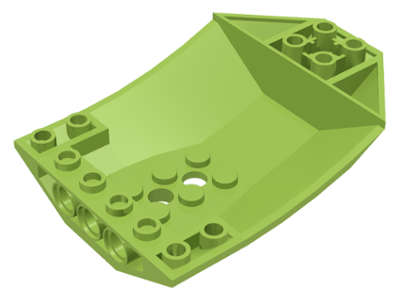 Lego (U) ~ Cockpit 8 x 6 x 2 Curved ~ [Lime]