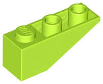 Lego (N) ~ Slope Inverted 33 3 x 1 ~ [Lime]
