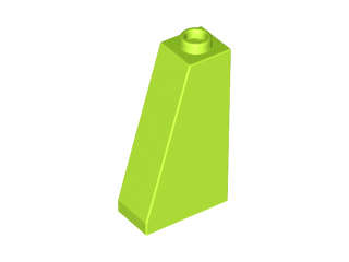 Lego (U) ~ Slope 75 2 x 1 x 3 - Hollow Stud ~ [Lime]