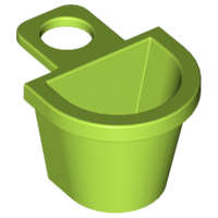 Lego (N) ~ Minifigure Container D-Basket ~ [Lime]