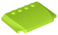 Lego (N) ~ Wedge 4 x 6 x 2/3 Triple Curved ~ [Lime]