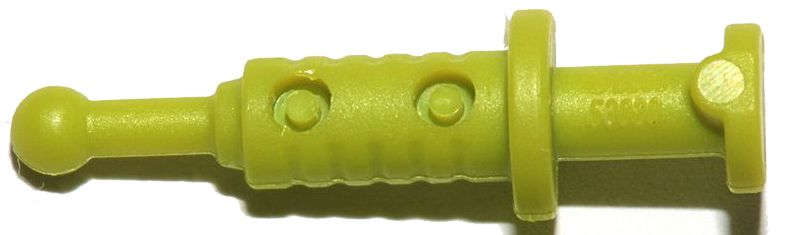 Lego (N) ~ Minifigure Utensil Syringe with 2 Hollows ~ [Lime]