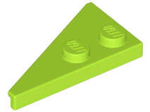 Lego (N) ~ Wedge Plate 4 x 2 Right Pointed ~ [Lime]