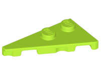 Lego (N) ~ Wedge Plate 4 x 2 Left Pointed ~ [Lime]