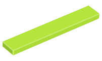 Lego (N) ~ Tile 1 x 6 ~ [Lime]