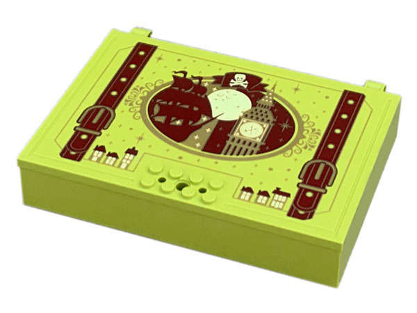 Lego (N) ~ Container Book Cover Half 16 x 12 x 2 2/3 with Lock Compartment (Storybook Adven ~ [Lime]