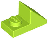 Lego (U) ~ Slope 45 2 x 1 with 2/3 Cutout ~ [Lime]