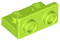 Lego (N) ~ Bracket 1 x 2 - 1 x 2 Inverted ~ [Lime]