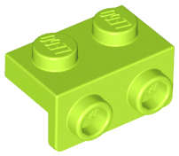 Lego (N) ~ Bracket 1 x 2 - 1 x 2 ~ [Lime]