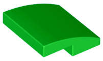 Lego (N) ~ Slope Curved 2 x 2 x 2/3 ~ [Bright Green]