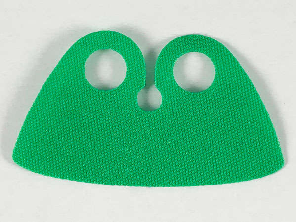 Lego (N) ~ Minifigure Cape Cloth High Rounded Collar ~ [Bright Green]