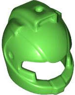 Lego (N) ~ Minifigure Headgear Helmet Space with Air Intakes and Hole on Top ~ [Bright Green]