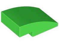 Lego (N) ~ Slope Curved 3 x 2 ~ [Bright Green]