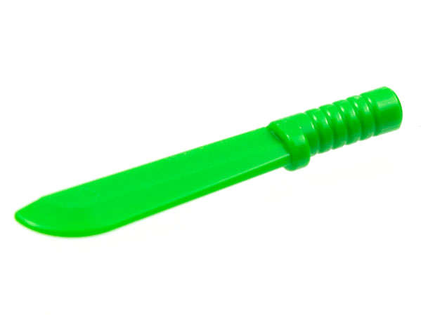 Lego (N) ~ Minifigure Weapon Machete ~ [Bright Green]