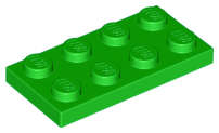 Lego NEW - Plate 2 x 4~ [Bright Green]