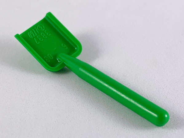 Lego (U) ~ Minifigure Utensil Shovel / Spade - Handle with Round End ~ [Bright Green]