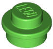 Lego (N) ~ Plate Round 1 x 1 ~ [Bright Green]