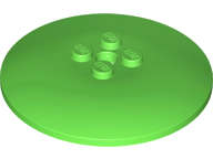 Lego (N) ~ Dish 6 x 6 Inverted (Radar) - Solid Studs ~ [Bright Green]