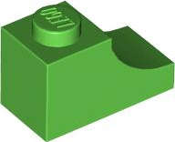 Lego (N) ~ Arch 1 x 2 Inverted ~ [Bright Green]
