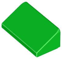 Lego (N) ~ Slope 30 1 x 2 x 2/3 ~ [Bright Green]
