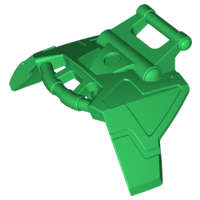 Lego (N) ~ Hero Factory Armor with Angled Bar on Top and Straight Bar on Bottom ~ [Bright Green]
