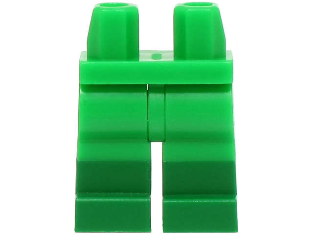 Lego (N) ~ Hips and Legs with Molded Green Lower Legs / Boots Pattern (BAM) ~ [Bright Green]