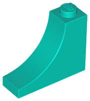 Lego (N) ~ Arch 1 x 3 x 2 Inverted ~ [Dark Turquoise]