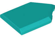 Lego (U) ~ Tile Modified 2 x 3 Pentagonal ~ [Dark Turquoise]