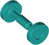 Lego (N) ~ Wheel Skateboard / Trolley ~ [Dark Turquoise]