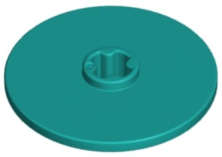 Lego (N) ~ Technic Disk 3 x 3 ~ [Dark Turquoise]