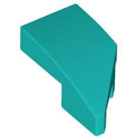 Lego (N) ~ Wedge 2 x 1 x 2/3 Left ~ [Dark Turquoise]