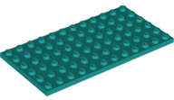 Lego (U) ~ Plate 6 x 12 ~ [Dark Turquoise]