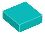 Lego (N) ~ Tile 1 x 1 ~ [Dark Turquoise]