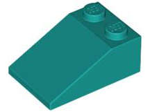 Lego (N) ~ Slope 33 3 x 2 ~ [Dark Turquoise]