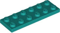 Lego (N) ~ Plate 2 x 6 ~ [Dark Turquoise]