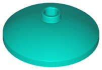 Lego (N) ~ Dish 3 x 3 Inverted (Radar) ~ [Dark Turquoise]